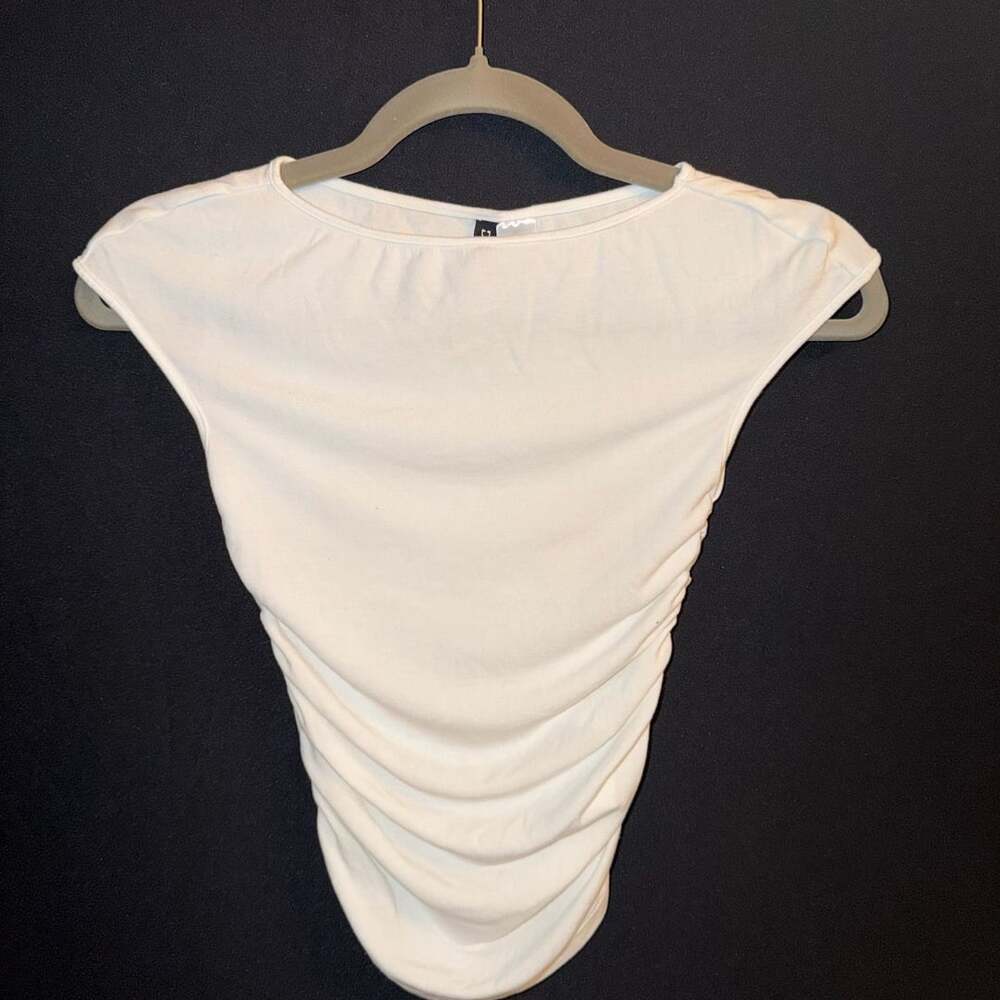 Divided H&M Cream White Boat Neck Cap